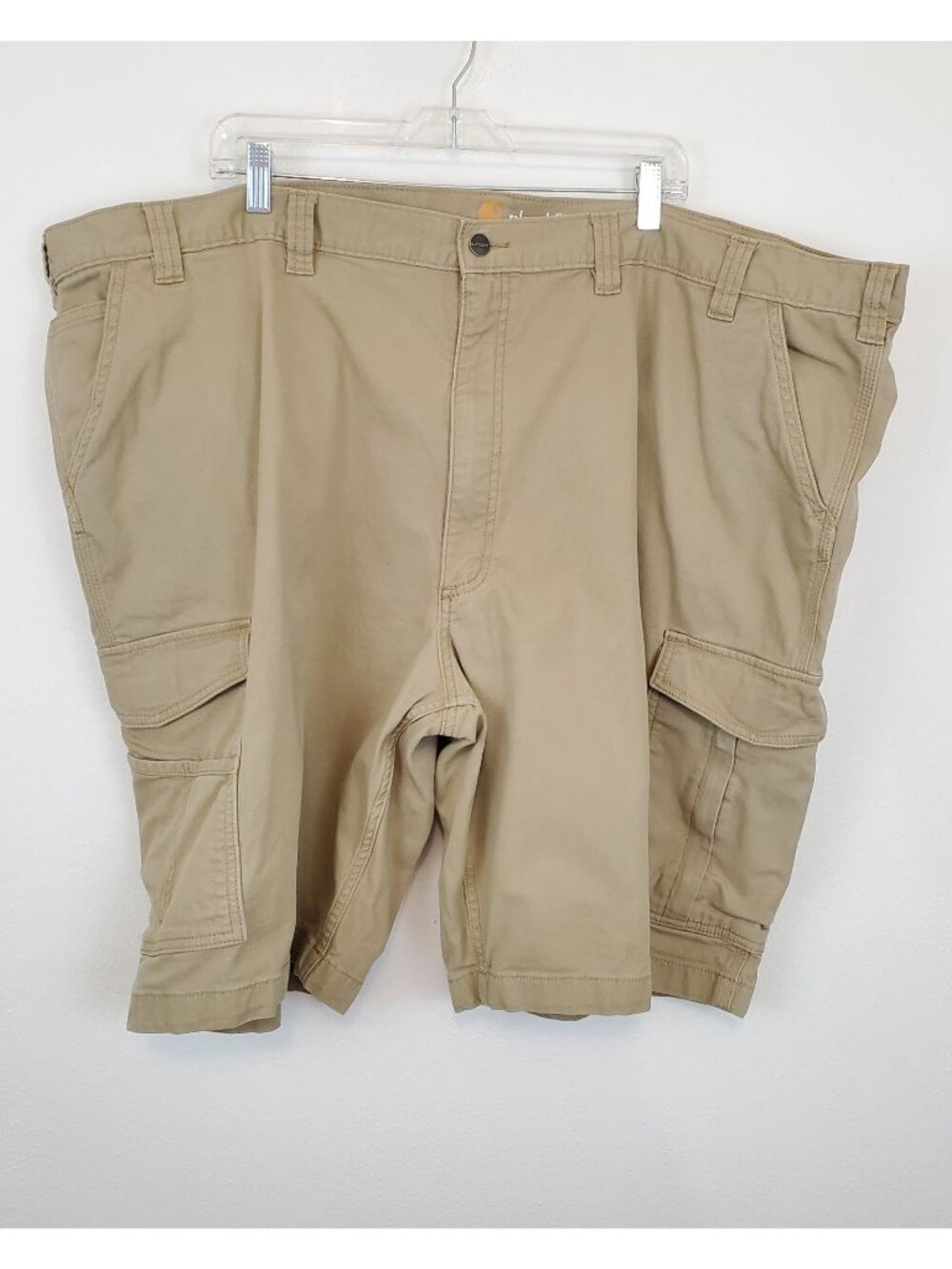 Carhartt khaki relaxed fit cargo work shorts